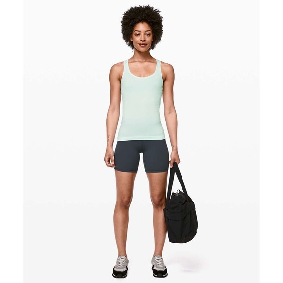 LULULEMON SEEK SIMPLICITY RIBBED TANK TOP, POLAR ICE SZ 6 Please Read - Picture 4 of 14